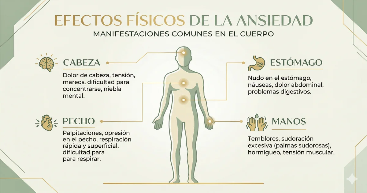 10 efectos de la ansiedad en el cuerpo que debes conocer