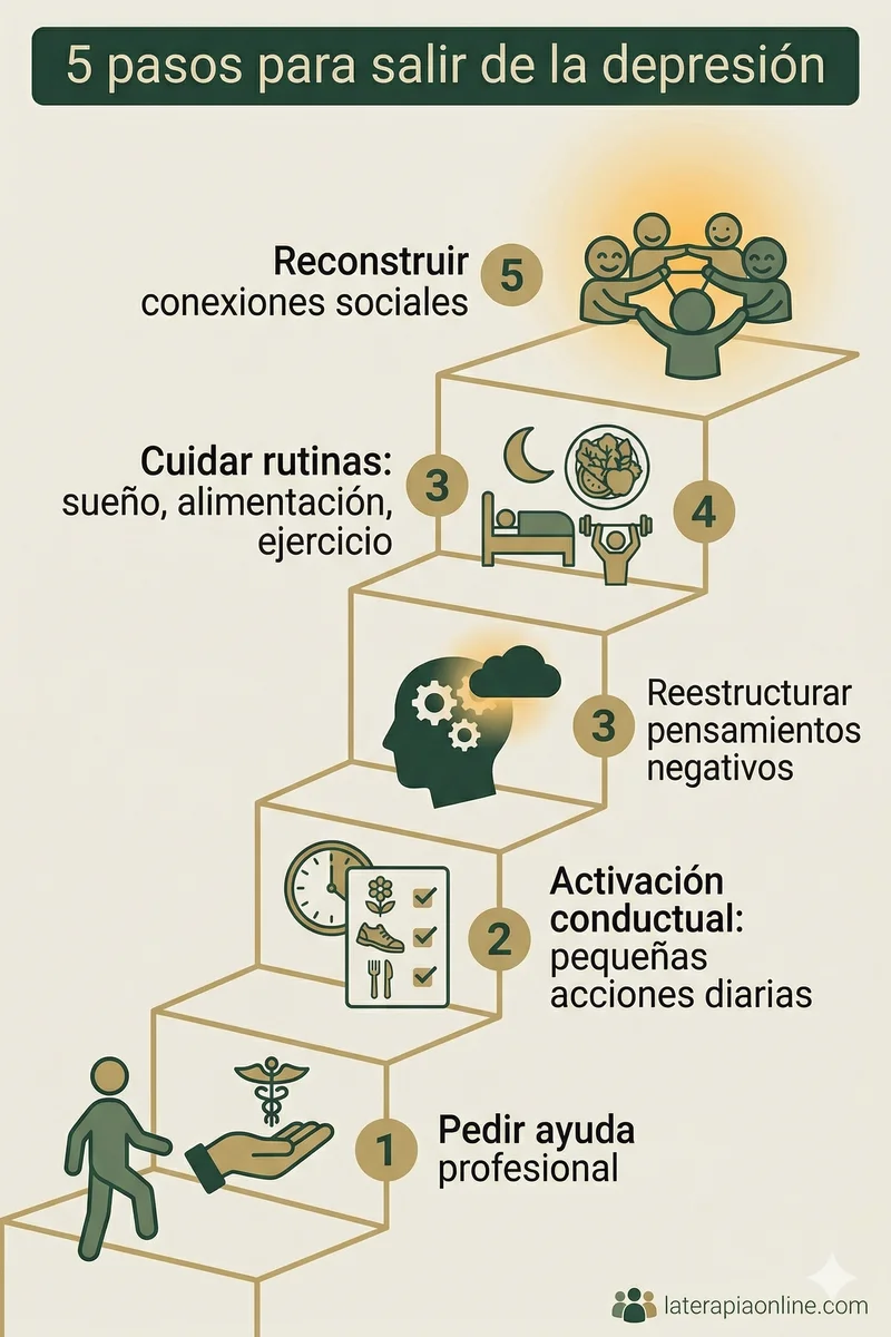 Cómo superar la depresión: guía paso a paso