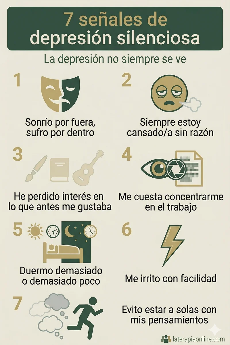 Depresión silenciosa: síntomas que nadie ve